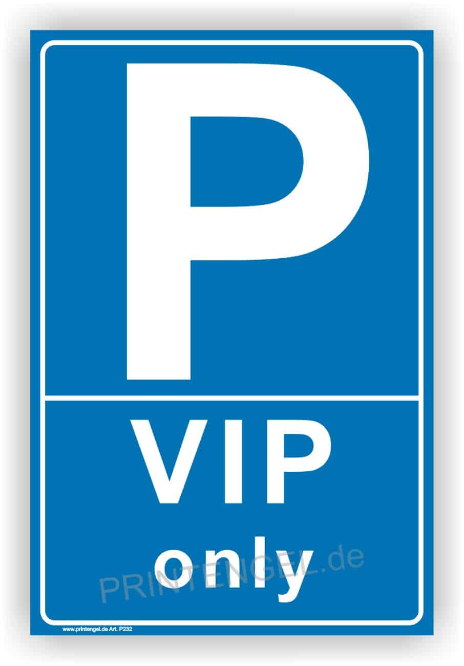 VIP only Schild – Exclusives Zutrittskennzeichen