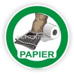 Papier Aufkleber Sticker Kennzeichnung Behälter Tonne- Container