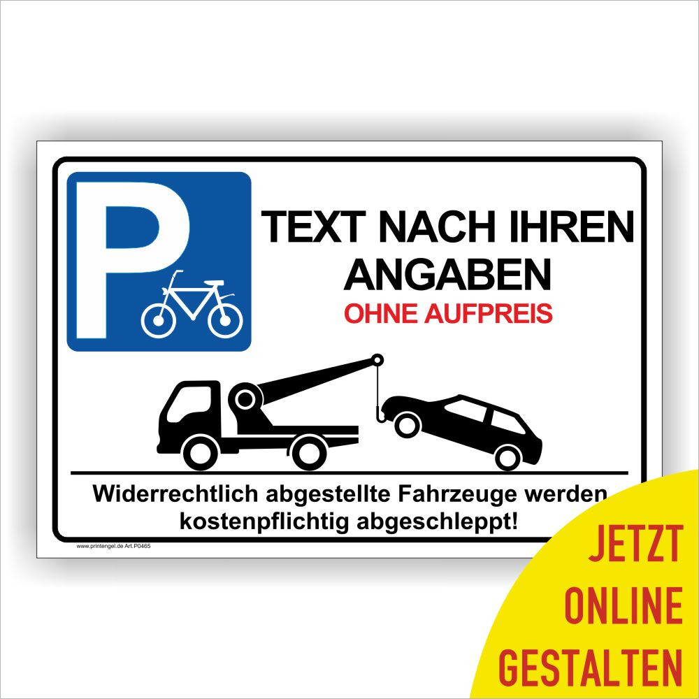 Parken nur für Fahrräder Fahrrad Stellplatz