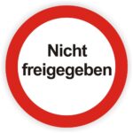Prüfplaketten zu Kontrollsichereung Kontrolletiketten nicht freigegeben in verschiedenen Größen