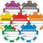 Prüfplaketten Qualitätsaufkleber Austausch