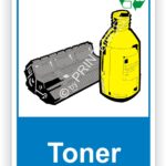 Toner Container Schilder - Aufkleber