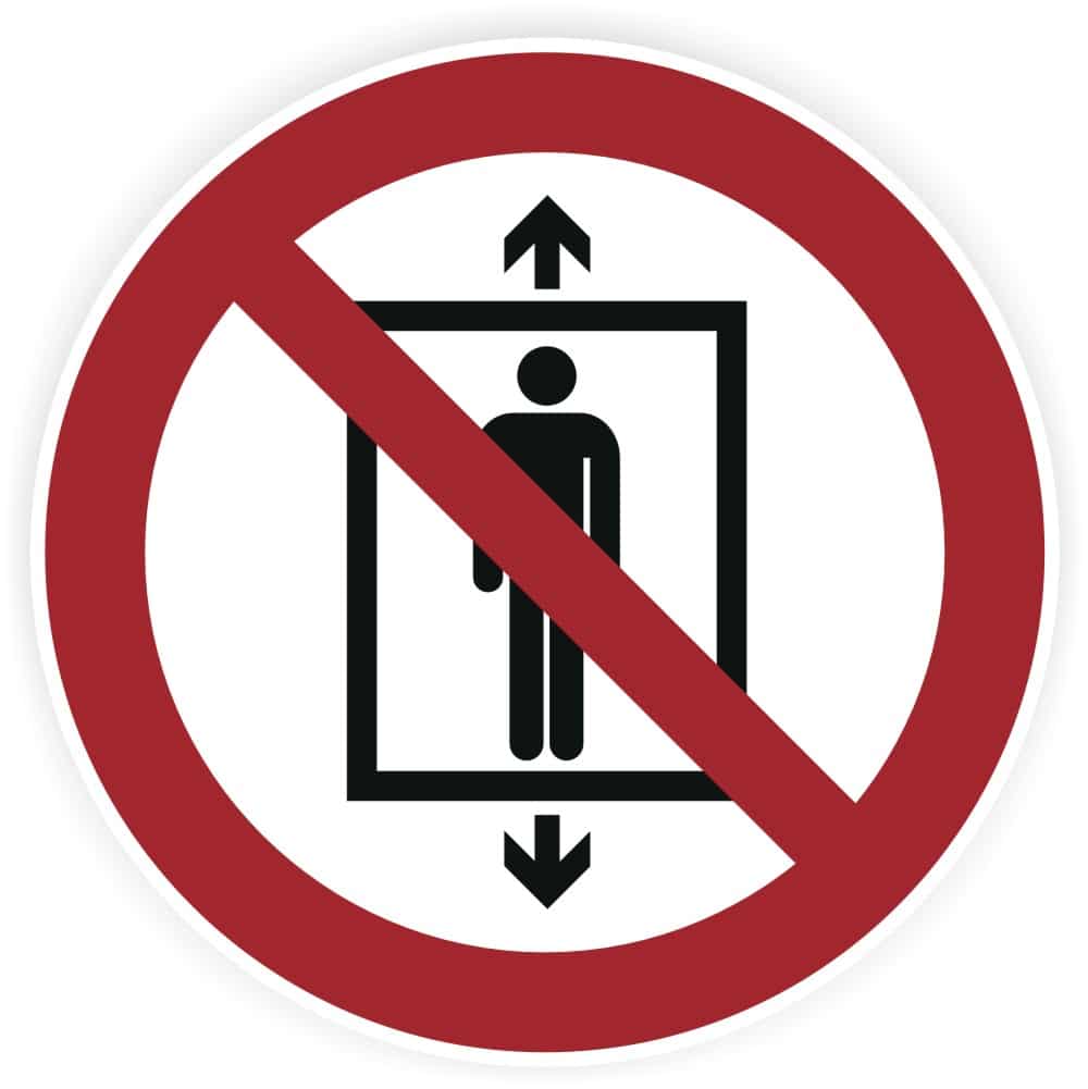 Personenbeförderung verboten Sicherheitszeichen DIN EN ISO 7010 P027