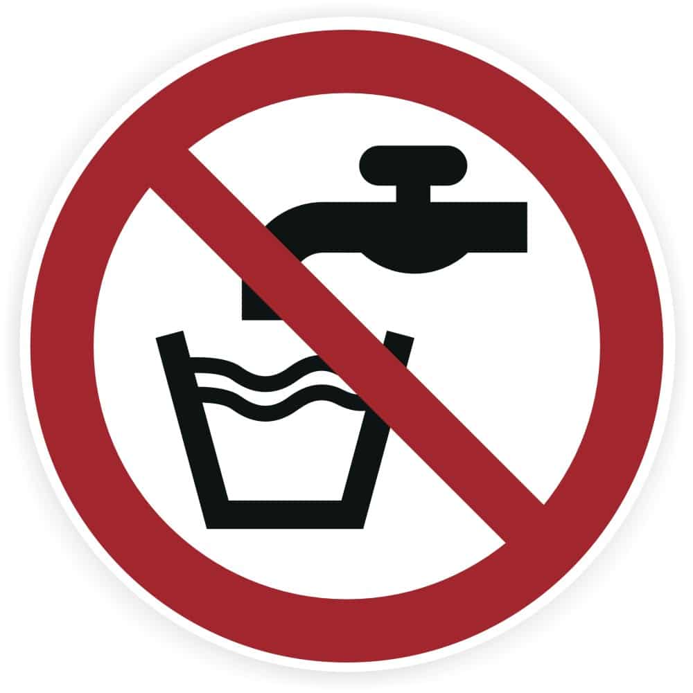 Kein Trinkwasser Warnschild DIN EN ISO 7010 P005 ASR A1.3