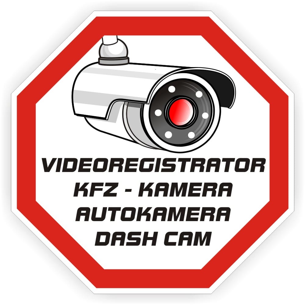 Dashcam-Aufkleber für Autoscheiben – UV-beständig & kratzfest