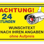 Alarmgesichert Videoüberwachung Kennzeichnung