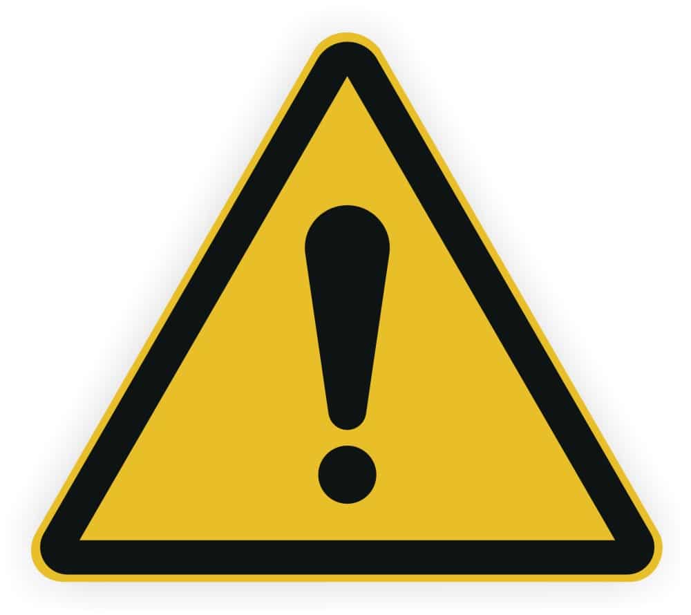 Warnzeichen W001 DIN EN ISO 7010 ASR A1.3 selbstklebend
