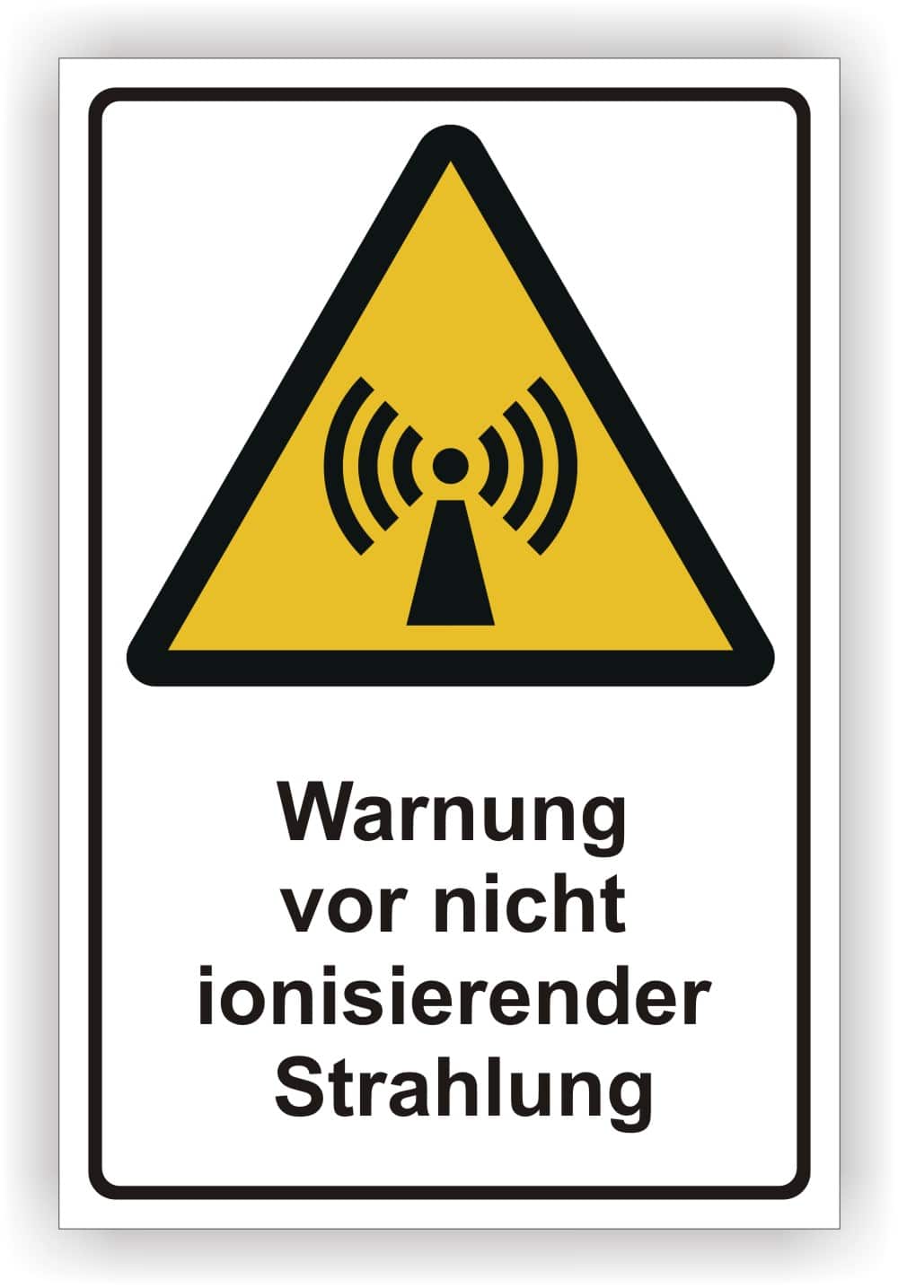 Warnschild nicht ionisierende Strahlung W005 DIN EN ISO 7010 ASR A1.3